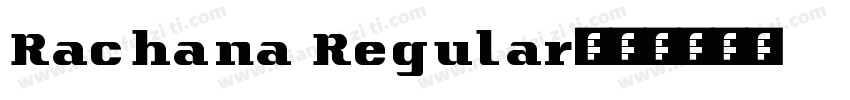 Rachana Regular字体转换